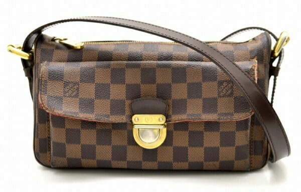 11460332 Louis Vuitton Damier Ravello GM Crossbody Bag Canvas Brown