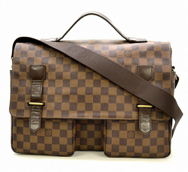 11460444 Louis Vuitton Damier Broadway Crossbody Bag Canvas Brown