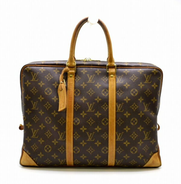 11460449 Louis Vuitton Monogram Porte de Cumin Voyage Briefcase Canvas Brown