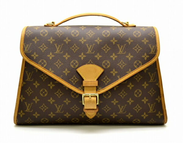 11460494 Louis Vuitton Monogram Beverly 41 Document Bag Canvas Brown