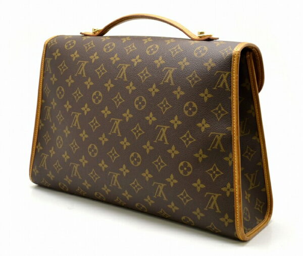 11460494 1 Louis Vuitton Monogram Beverly 41 Document Bag Canvas Brown