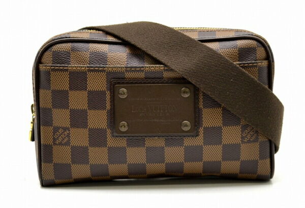 11460740 Louis Vuitton Damier Bumbag Brooklyn Waist Bag Canvas Brown