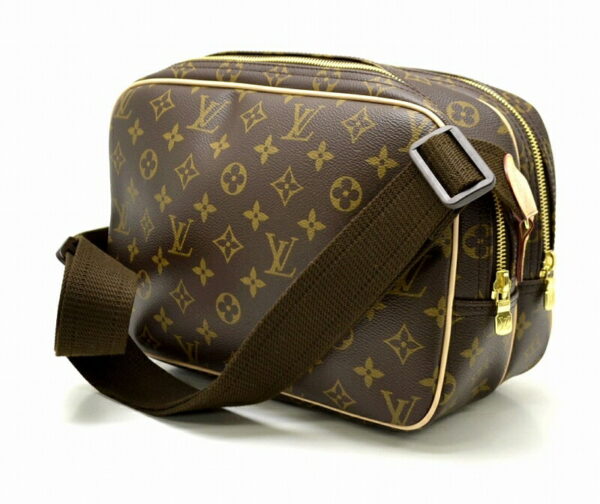 11460741 1 Louis Vuitton Monogram Reporter PM Crossbody Bag Canvas Brown