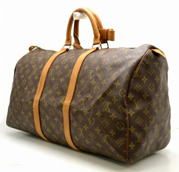 11460744 1 Louis Vuitton Monogram Keepall 50 Bag Canvas Brown