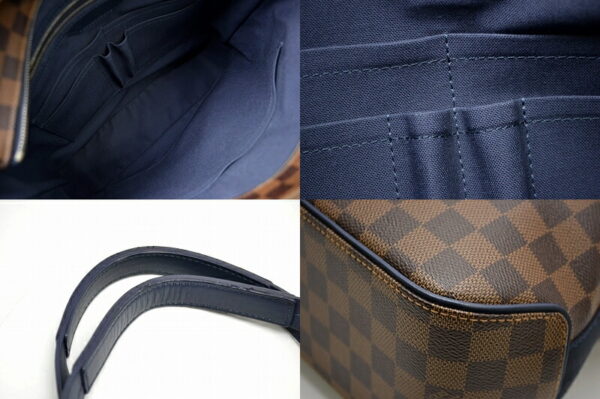 11460934 2 Louis Vuitton Damier Herald Tote Bag Canvas Ebene Blue