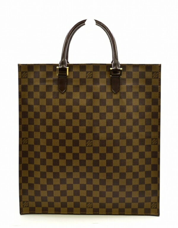 11461130 Louis Vuitton Damier Sac Plat Tote Bag Canvas Brown