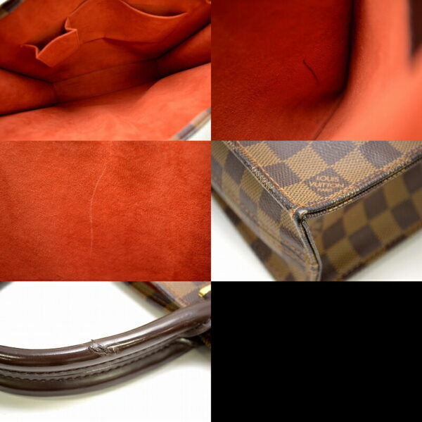 11461130 2 Louis Vuitton Damier Sac Plat Tote Bag Canvas Brown