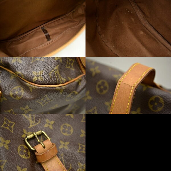 11461283 2 Louis Vuitton Monogram Saumur GM Crossbody Bag Canvas Brown