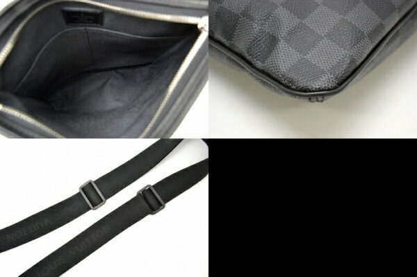 11461412 2 Louis Vuitton Damier Graphite Thomas Crossbody Bag Canvas Black