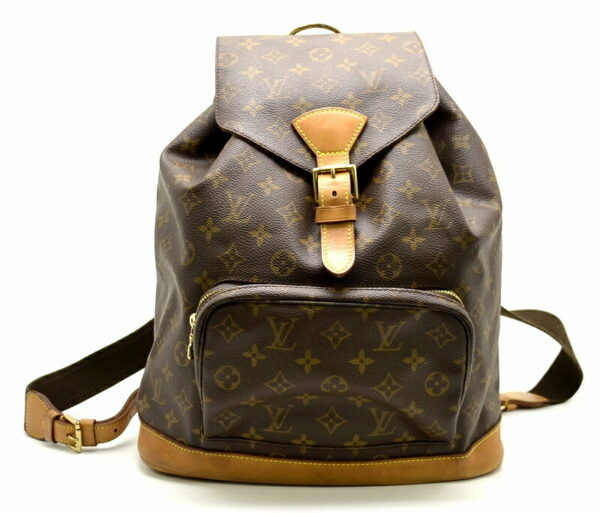 11461413 Louis Vuitton Monogram Montsouris GM Rucksack Canvas Brown