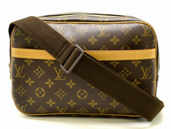 11461420 Louis Vuitton Monogram Reporter PM Crossbody Bag Canvas Brown