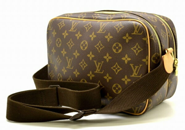 11461420 1 Louis Vuitton Monogram Reporter PM Crossbody Bag Canvas Brown