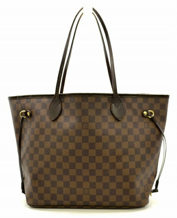 11461450 Louis Vuitton Damier Neverfull MM Tote Bag Canvas Brown