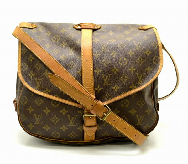 11461463 Louis Vuitton Monogram Saumur 35 Crossbody Bag Canvas Brown