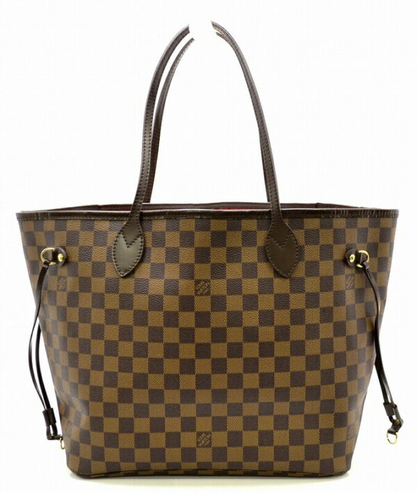 11461480 Louis Vuitton Damier Neverfull MM Tote Bag Canvas Brown