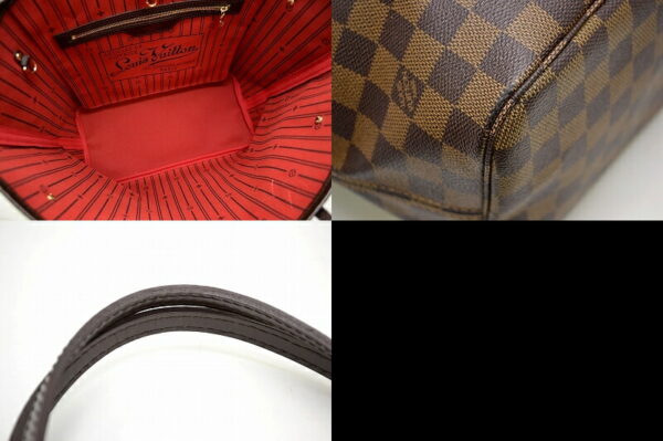 11461480 2 Louis Vuitton Damier Neverfull MM Tote Bag Canvas Brown