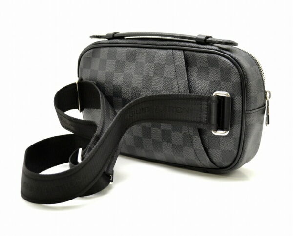 11461528 1 Louis Vuitton Damier Graphite Umbrella 2WAY Body Bag Canvas Black