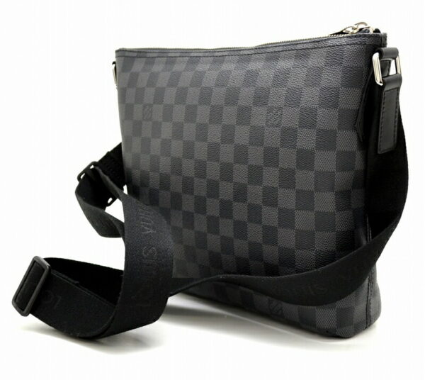 11461619 1 Louis Vuitton Damier Graphite Mick PM Crossbody Bag Canvas Black