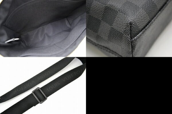 11461619 2 Louis Vuitton Damier Graphite Mick PM Crossbody Bag Canvas Black