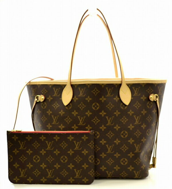 11461638 Louis Vuitton Monogram Neverfull MM Tote Bag Canvas Red