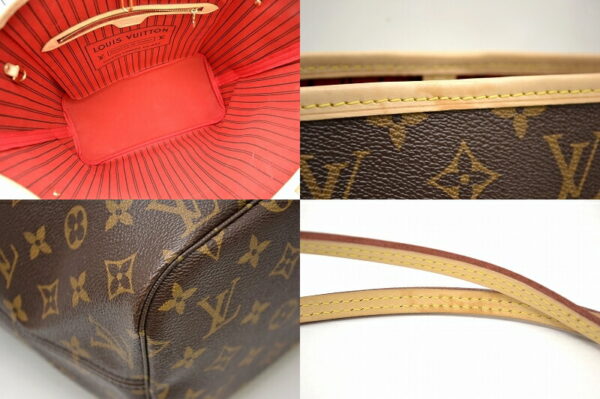 11461638 2 Louis Vuitton Monogram Neverfull MM Tote Bag Canvas Red