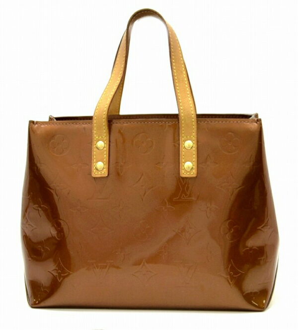 11470115 Louis Vuitton Vernis Reid PM Mini Tote Bag Leather Bronze