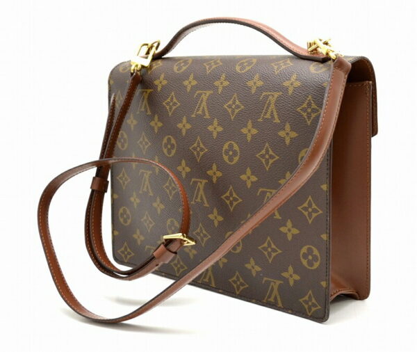 11470157 1 Louis Vuitton Monogram Monceau 28 2WAY Shoulder Bag Canvas Brown