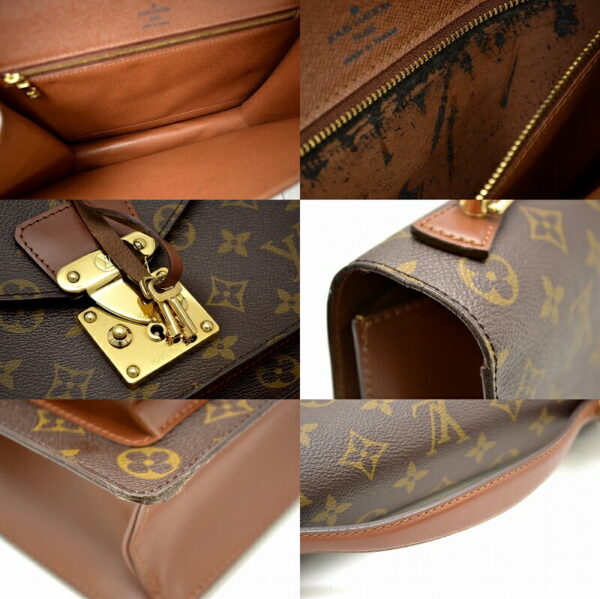 11470157 2 Louis Vuitton Monogram Monceau 28 2WAY Shoulder Bag Canvas Brown