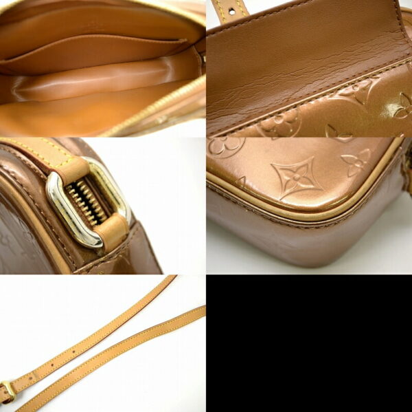 11470168 2 Louis Vuitton Vernis Christie MM Pochette Leather Bronze