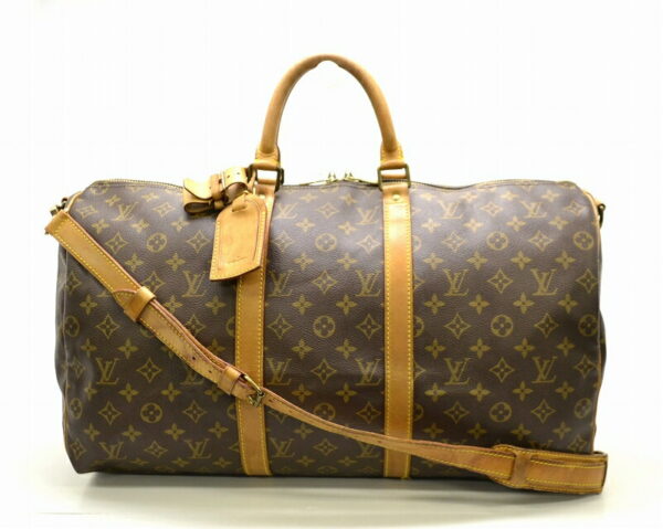 11470552 Louis Vuitton Monogram Keepall Bandouliere 50 Bag Canvas Brown