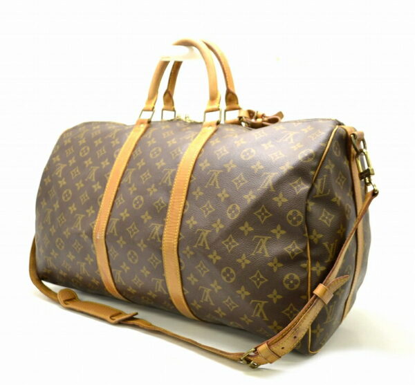 11470552 1 Louis Vuitton Monogram Keepall Bandouliere 50 Bag Canvas Brown