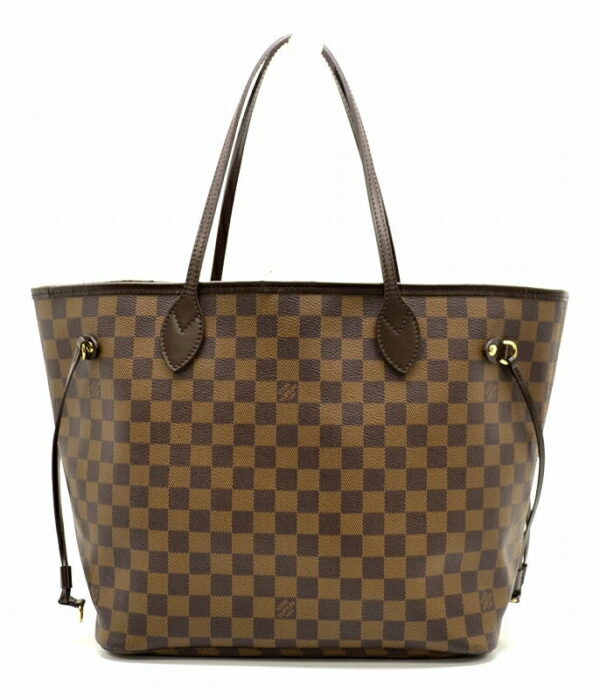 11470715 Louis Vuitton Damier Neverfull MM Tote Bag Canvas Brown