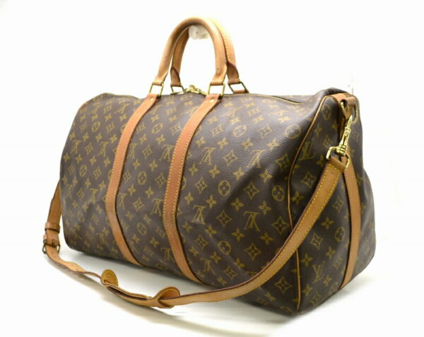 11470812 1 Louis Vuitton Monogram Keepall Bandouliere 50 Bag Canvas Brown