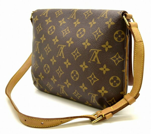 11470827 1 Louis Vuitton Monogram Musette Tango Shoulder Bag Canvas Brown