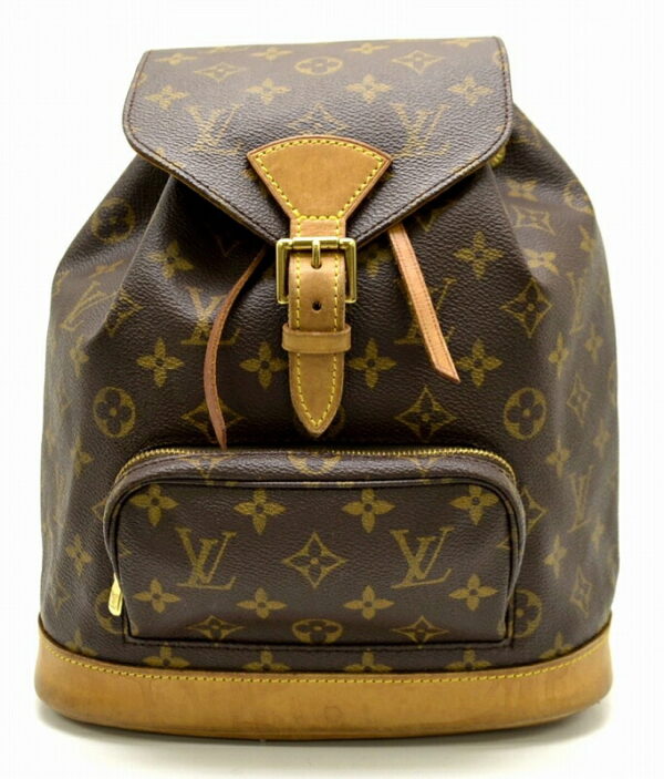 11470830 Louis Vuitton Monogram Montsouris MM Rucksack Canvas Brown