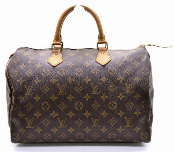 11470852 Louis Vuitton Monogram Speedy 35 Bag Canvas Brown