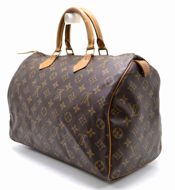 11470852 1 Louis Vuitton Monogram Speedy 35 Bag Canvas Brown