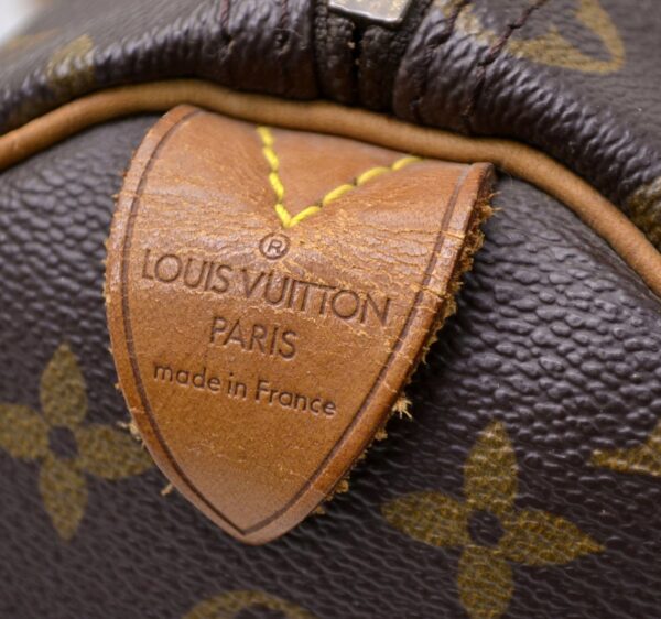 11470852 3 Louis Vuitton Monogram Speedy 35 Bag Canvas Brown