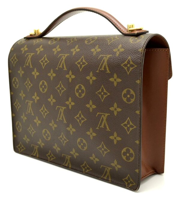 11470946 1 Louis Vuitton Monogram Monceau 28 2WAY Shoulder Bag Canvas Brown