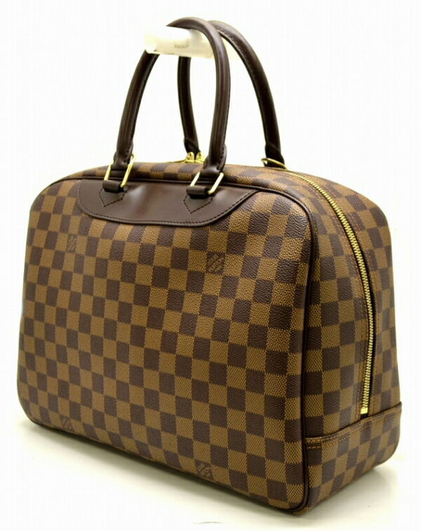 11470991 1 Louis Vuitton Damier Bowling Vanity Deauville Bag Canvas Brown