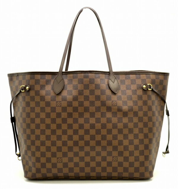 11471043 Louis Vuitton Damier Neverfull GM Tote Bag Canvas Brown