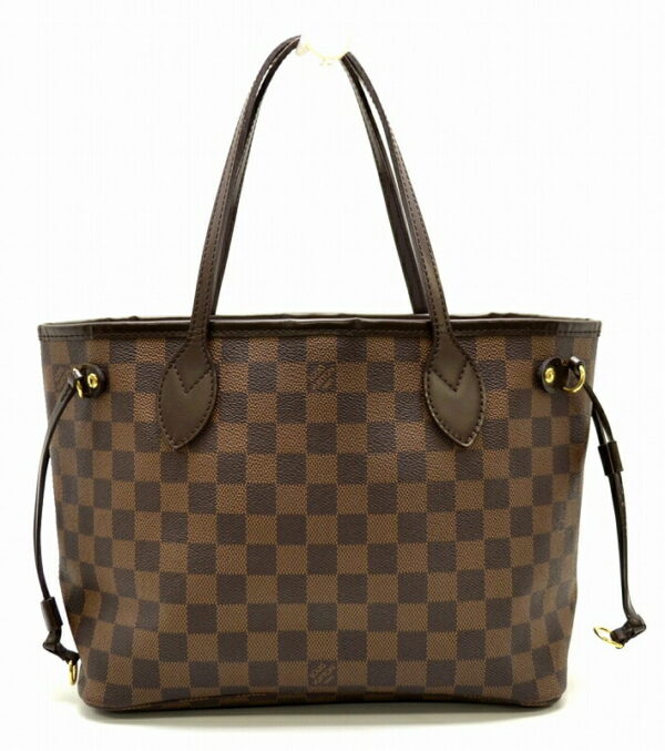 11471053 Louis Vuitton Damier Neverfull PM Tote Bag Canvas Brown