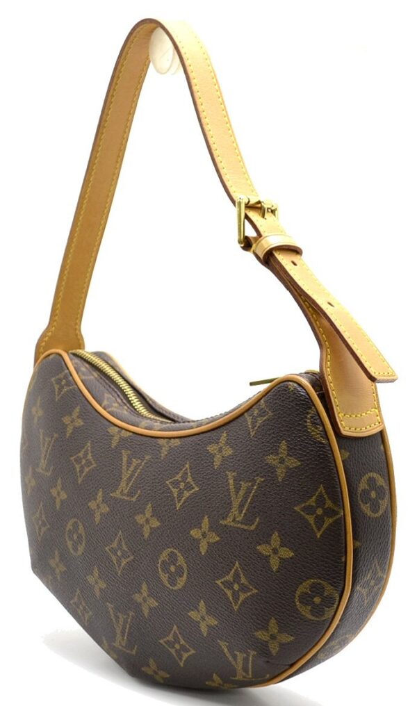 11471067 1 Louis Vuitton Monogram Pochette Croissant Shoulder Bag Canvas Brown