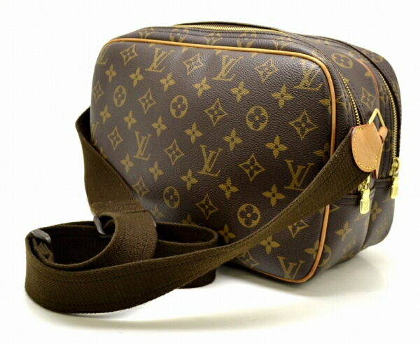 11471326 1 Louis Vuitton Monogram Reporter PM Crossbody Bag Canvas Brown