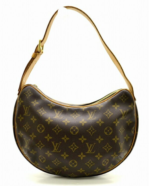 11471525 Louis Vuitton Monogram Pochette Croissant Shoulder Bag Brown