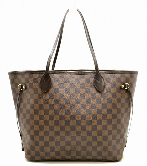 11471529 Louis Vuitton Damier Neverfull MM Tote Bag Canvas Brown