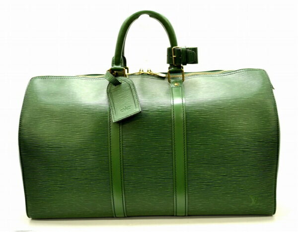 11471676 Louis Vuitton Epi Keepall 45 Bag Leather Borneo Green