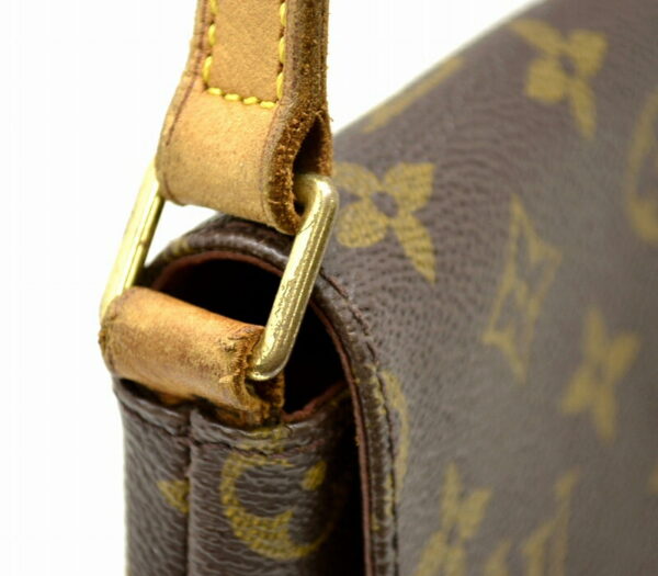 11471702 5 Louis Vuitton Monogram Musette Tango Shoulder Bag Brown