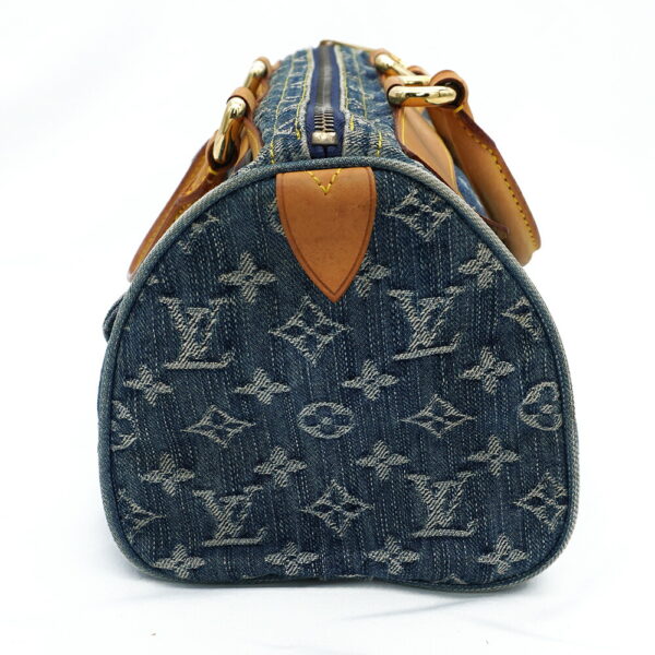 11471 4 Louis Vuitton Denim Neo Speedy Handbag Monogram Brown