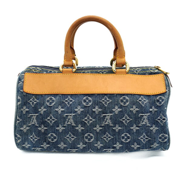 11471 5 Louis Vuitton Denim Neo Speedy Handbag Monogram Brown